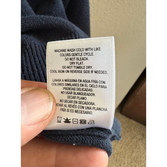 Basic Edition Men's Sweater Size XXL Blue Long Sleeve Sweater oversized pullover - Picture 5 of 7